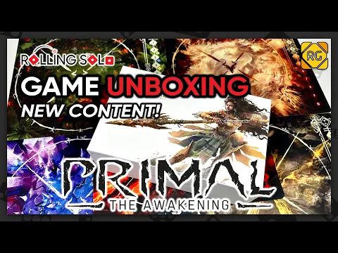 Primal: The Awakening | New Character, Nightmare, Card Organizer & Biome Expansions | Game Unboxing
