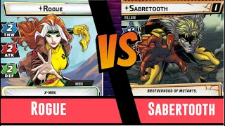 Marvel Champions | Rogue | Vs Sabertooth | True Solo | Deck Testing | Mutant Genesis | Justice