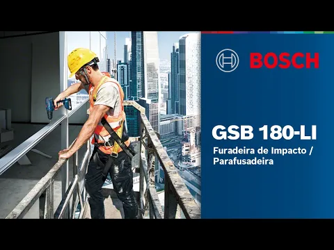 Furadeira e Parafusadeira de Impacto 1/2" 18V GSB180-Li Bivolt Bosch