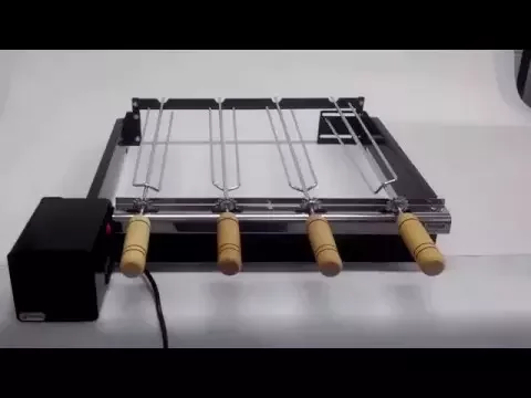 Grill ArtGrill Platinum Baixo com 5 Espetos Bivolt 65cmx12cmx22cm Artmill