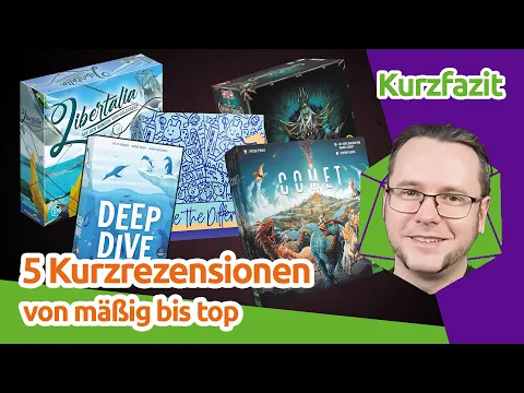 5 Brettspiel-Kurzrezensionen - von Deep Dive über Chroniken von Drunagor bis Comet | staygeeky