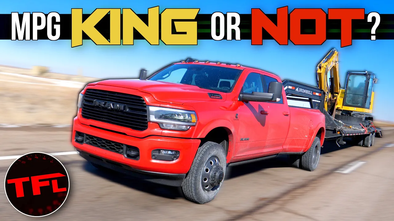 New Ram 3500 Cummins Takes On Our 30,000 Lbs MPG Challenge Against GMC & Ford Diesels!