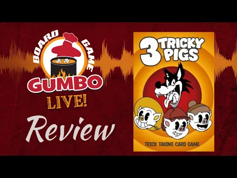 3 TRICKY PIGS Review - A Perfect Game for Introducing Trick-Taking To The Family During the Holidays