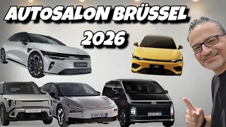 E-Auto Highlights 2026 aus dem Brüsseler Autosalon. Wer macht das Rennen? #ev