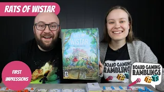 Rats of Wistar - Board Game First Impressions