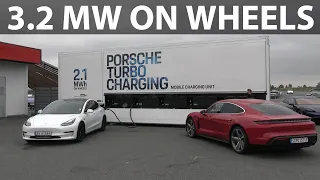 Porsche 2.1 MWh Turbo Charging trailer