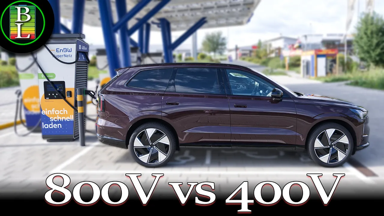 Volvo EX90 800V Charging test vs old battery, BMW iX3 and Smart #5