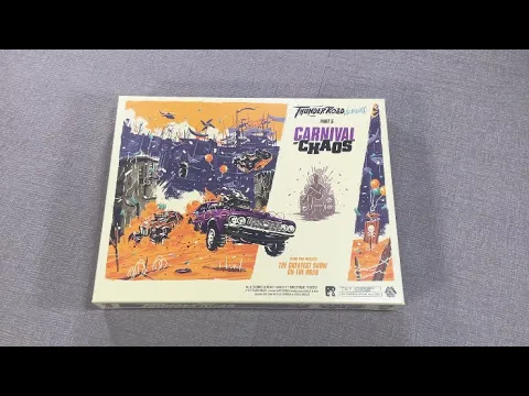 The Discriminating Gamer: Thunder Road: Vendetta - Carnival of Chaos unboxing with Ray