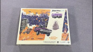 The Discriminating Gamer: Thunder Road: Vendetta - Carnival of Chaos unboxing with Ray