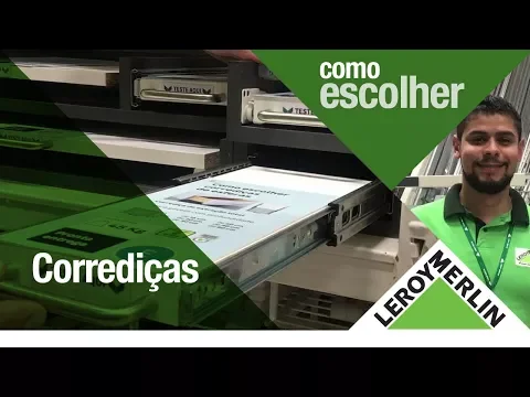 Corrediça Telescópica Extração Total 40cm até 45kg