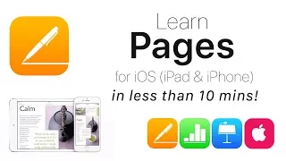 Complete Pages for iOS Tutorial - Full quick class/guide + EXTRAS! iPad & iPhone Complete Pages for iOS Tutorial - Full quick class/guide + EXTRAS! iPad & iPhone