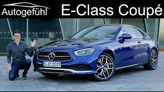 new Mercedes E-Class Coupé Facelift FULL REVIEW with Cabriolet comparison 2021 EClass E-Klasse Coupe