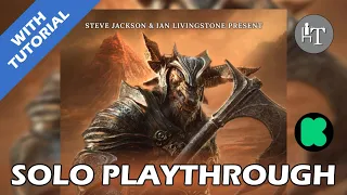 Tutorial & Solo Playthrough PREVIEW of Fighting Fantasy Adventures - Solo Board Game