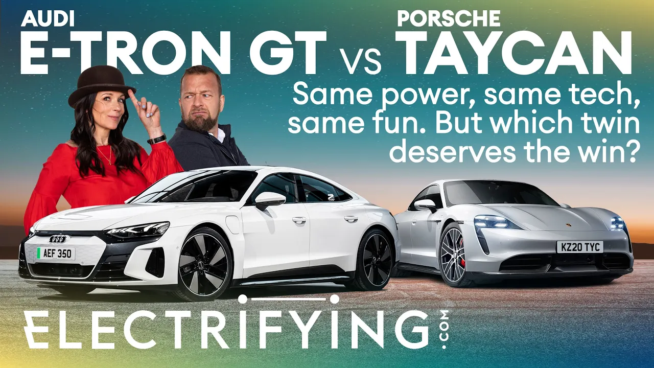 Audi e-tron GT vs Porsche Taycan – Same Power, Same Tech, Same Fun. Which one wins? / Electrifying