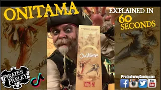 Onitama explained in 60 seconds (with pirates)