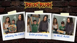 Unboxing the FIRST EVER printed copy of Relic Rush!