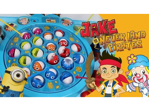 Patati Patatá Pirata Jake Pescaria Minions Bob Bonecos Ovo Surpresa Brinquedos Video