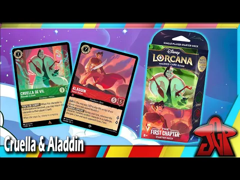 Disney Lorcana unboxing: Emerald/Ruby (Cruella/Aladdin) Starter Deck