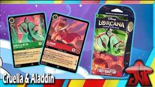 Disney Lorcana unboxing: Emerald/Ruby (Cruella/Aladdin) Starter Deck