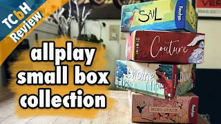 TCbH Reviews AllPlay's Small Box Collection - Sail, Couture, Chomp & Mind Space