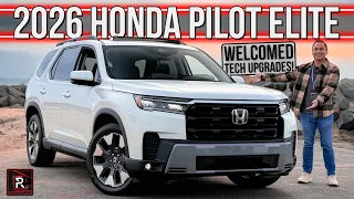 The 2026 Honda Pilot Elite Is A Safe Bet 3-Row Family SUV With An Acura-Like Interior