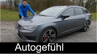 New Seat Leon ST Cupra 280 FULL REVIEW test driven 2015/2016 - Autogefühl