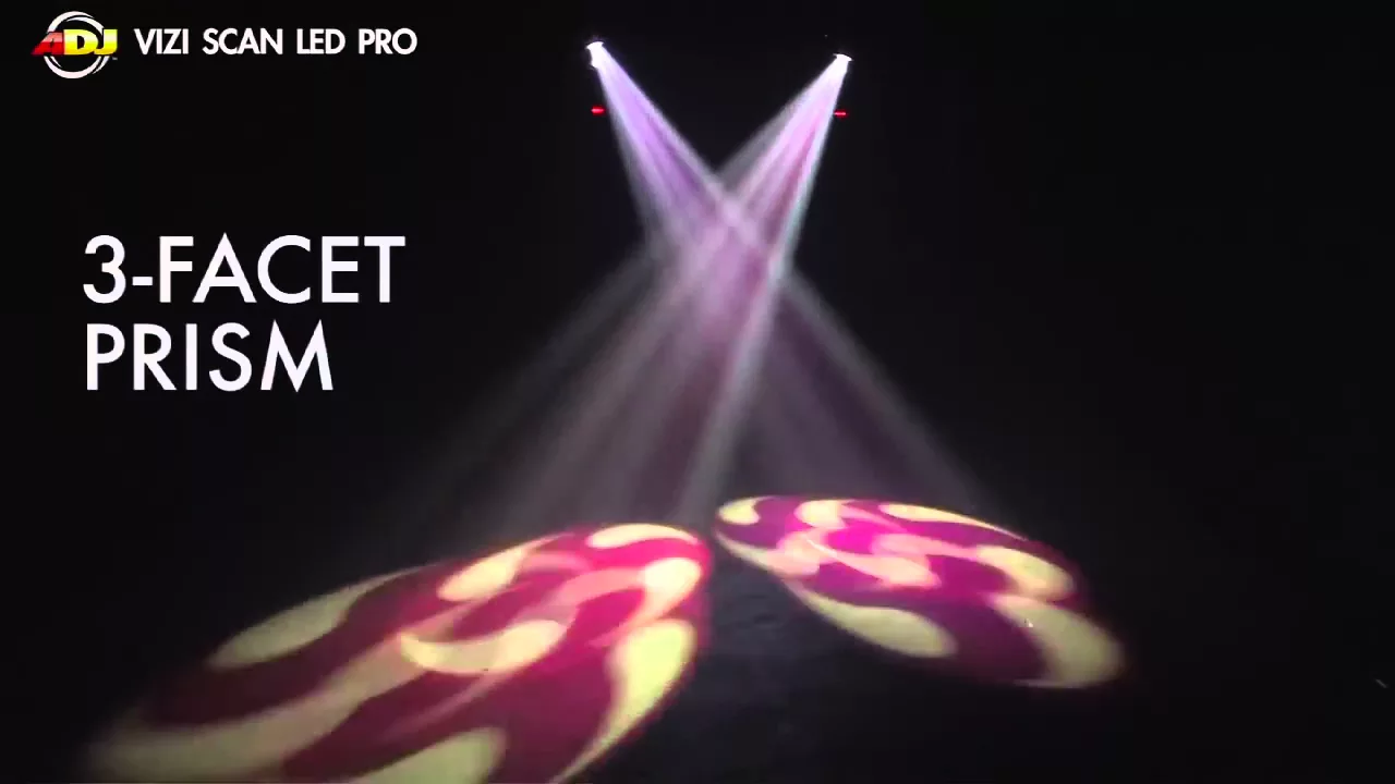 Product video thumbnail for American DJ VIZI-SCAN-LED-PRO 50W LED Scanner