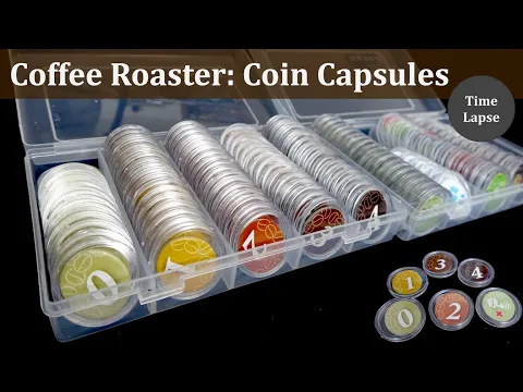 Coin Capsules for Coffee Roaster Board Game: Time Lapse