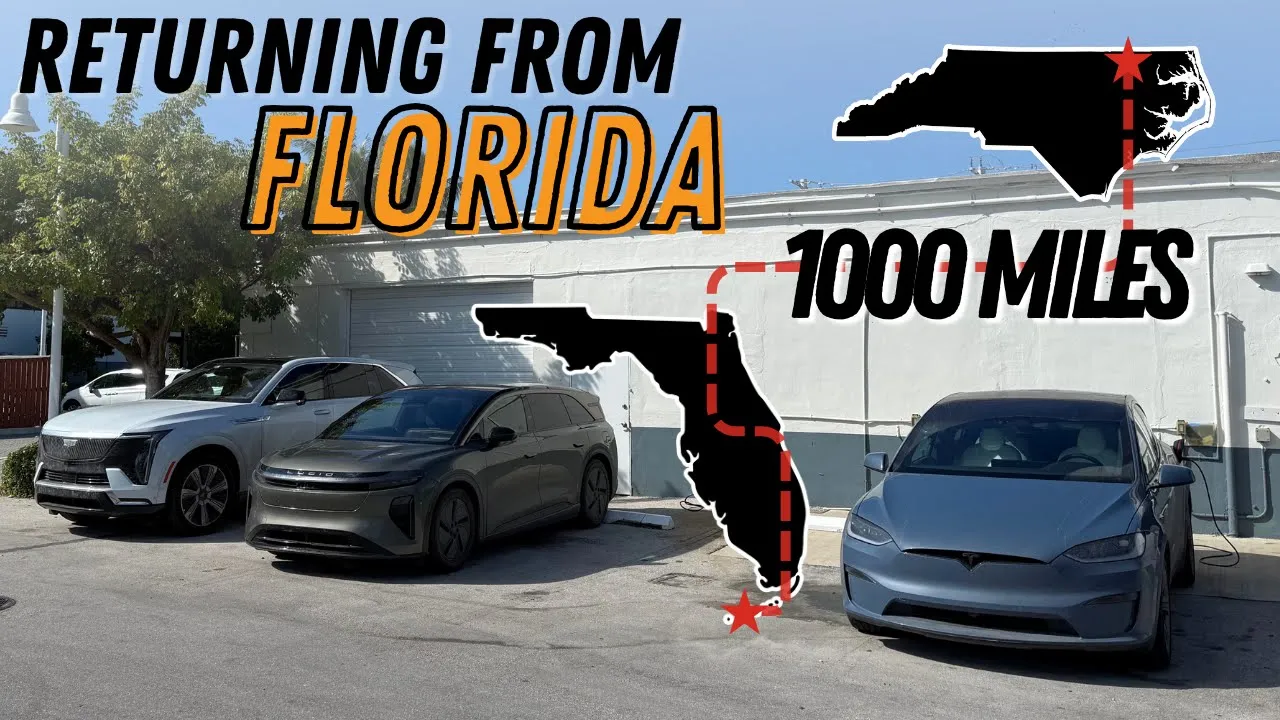 Time To Head Back: 1,000-Mile Road Trip From FL To NC In 5 EVs After The Eastern Edge