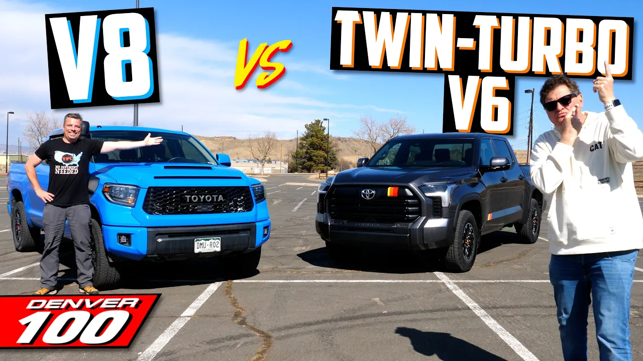 Does The New Toyota Tundra Get WAY Better Fuel Mileage Than the Old V8? | Denver 100 MPG Test