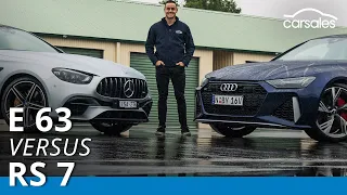 Audi RS 7 v Mercedes-AMG E 63 S 2021 Comparison Test @carsales.com.au