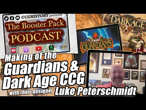THE BOOSTER PACK #21 — Origin of GUARDIANS & DARK AGE CCG w/ their designer Luke Peterschmidt | TCG