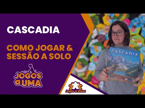 Cascadia - Como jogar e sessão a solo | Jogos a Uma