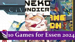 Top 10 Board Games for Essen 2024