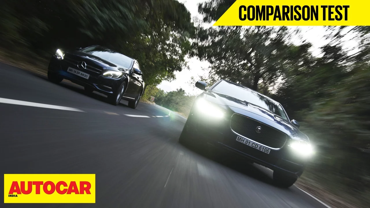 Jaguar XE 25T VS Mercedes C 200 | Comparison Test | Autocar India