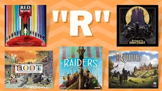 "R" Games Recap! (Keep or Cull)