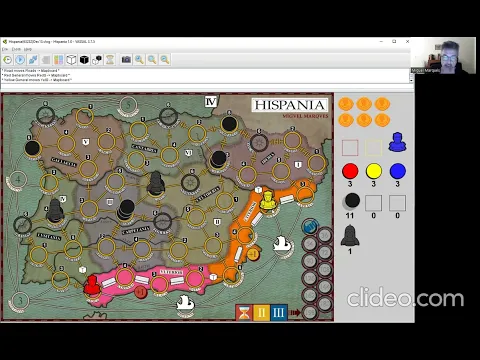 HISPANIA: a game example with the prototype on VASSAL