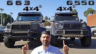 Mercedes G550 4x4² vs G63 4x4²
