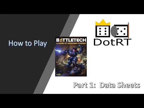 How To Play Battletech Part 1 Mech Data Sheet