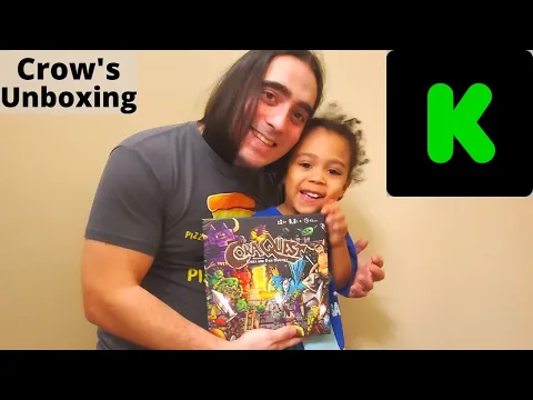 Crow's unboxing CoraQuest Kickstarter