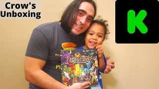 Crow's unboxing CoraQuest Kickstarter