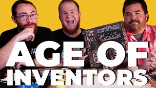 Age of Inventors - 3p Gameplay with @BoardGameCo