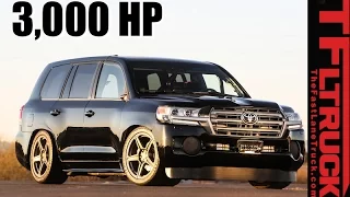 220 MPH Toyota SEMA Land Speed Cruiser Can't Go Off-Road - But Who Cares!