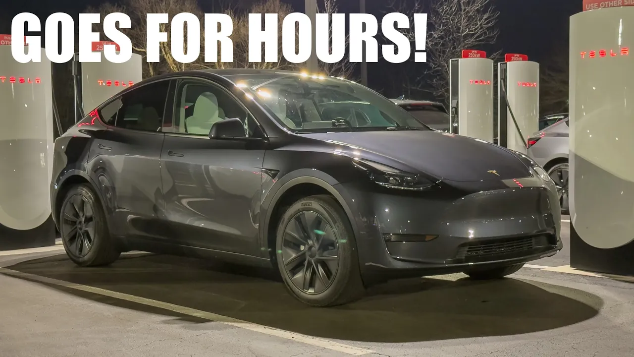 Very Efficient! Full To Dead 70MPH Range Test In Tesla's Longest Range And Cheapest 2025 Model Y!