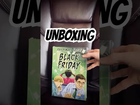 Unboxing Black Friday (2023 board game) from Friedemann Friese & Rio Grande Games