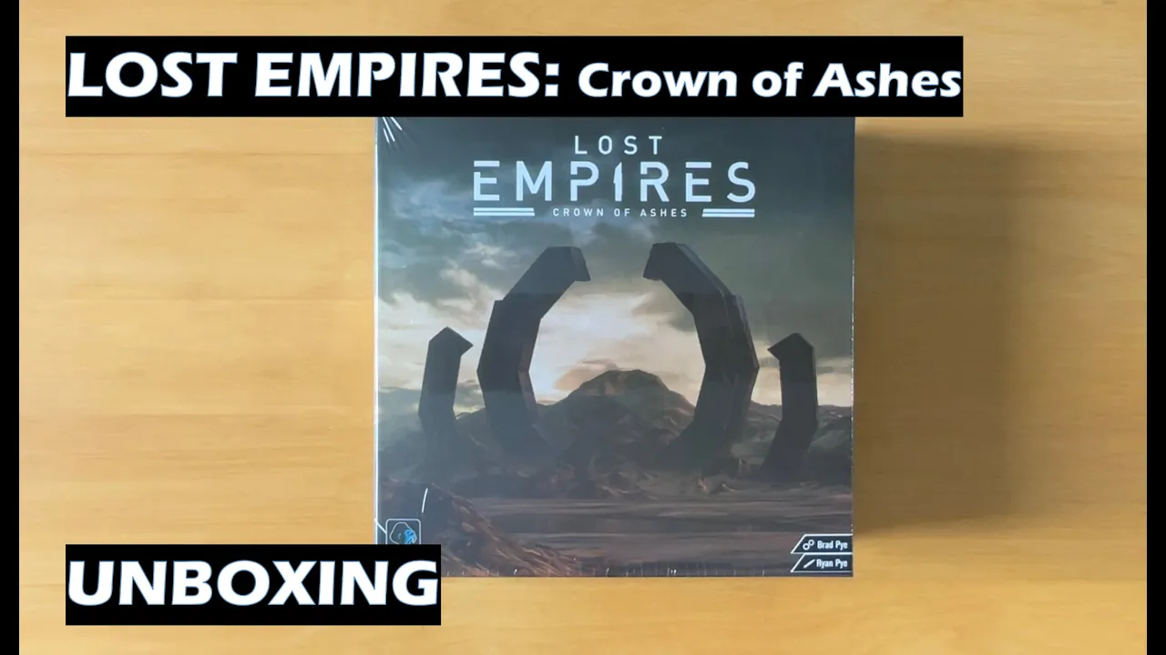 Unboxing Lost Empires Crown of Ashes Card Game Kickstarter edition