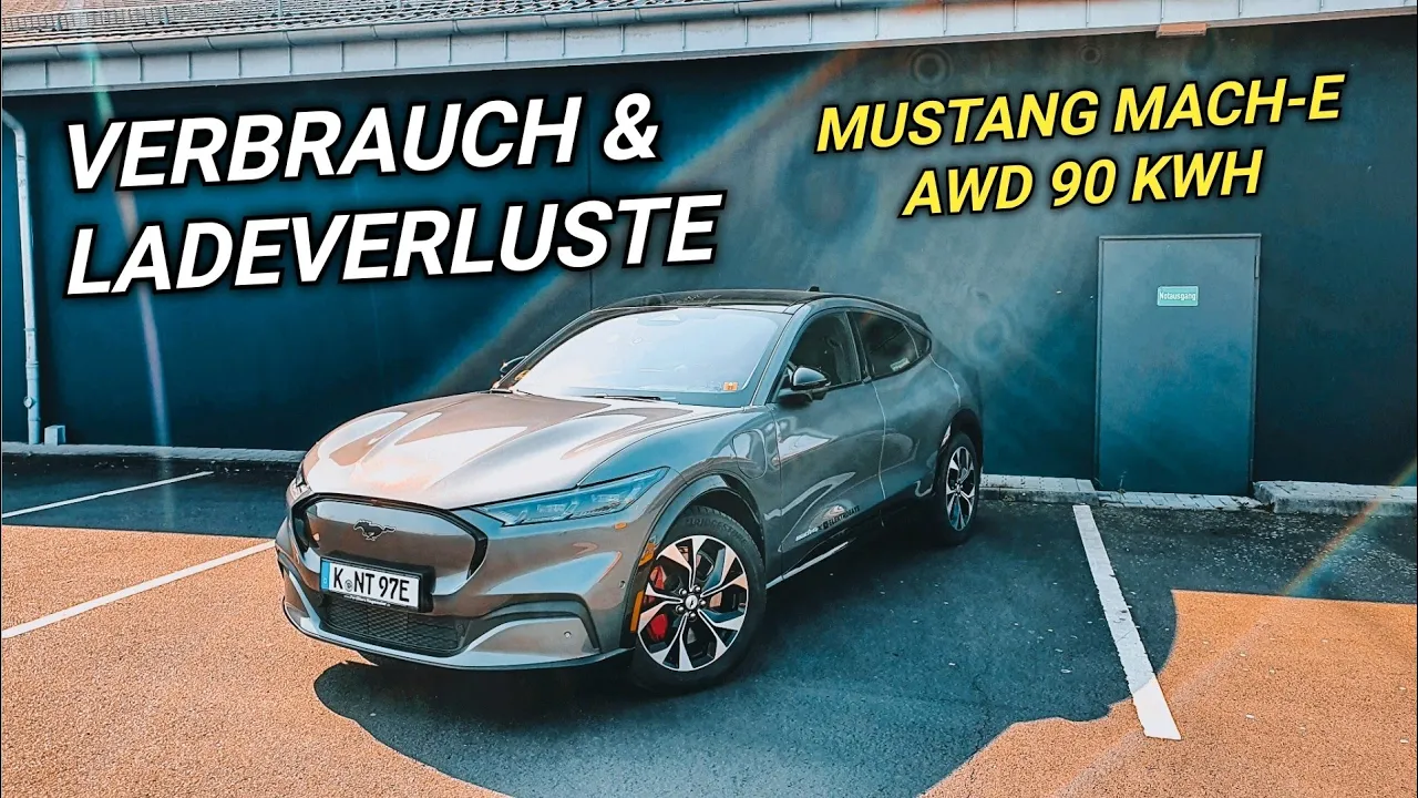 Mustang Mach-E. Was (Ver) braucht er wirklich für 100 Km? Ladeverluste #elektroauto