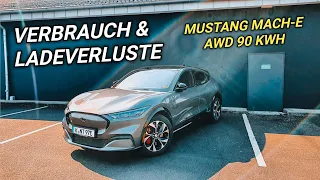 Mustang Mach-E. Was (Ver) braucht er wirklich für 100 Km? Ladeverluste #elektroauto
