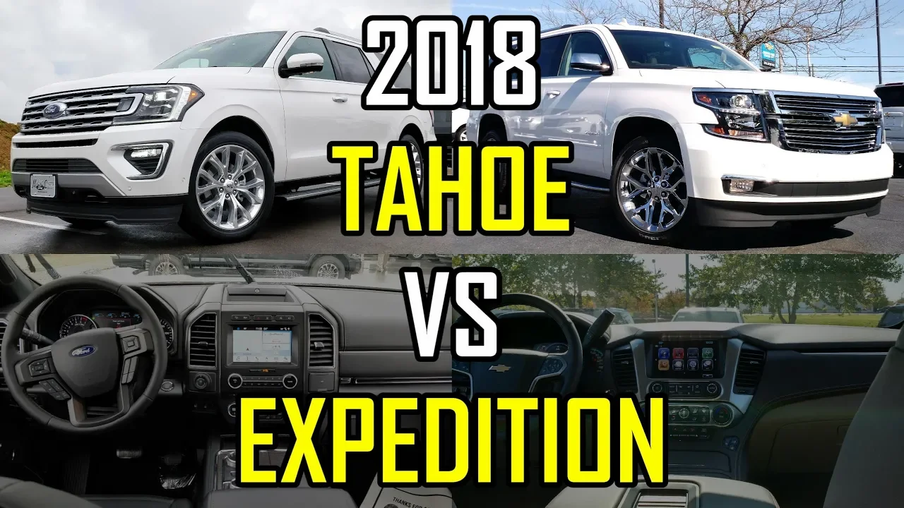 $80K SUV FACEOFF -- 2018 Ford Expedition vs. 2018 Chevy Tahoe: Comparison