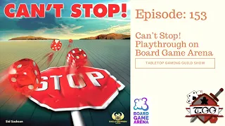 Can't Stop! Playthrough on Board Game Arena